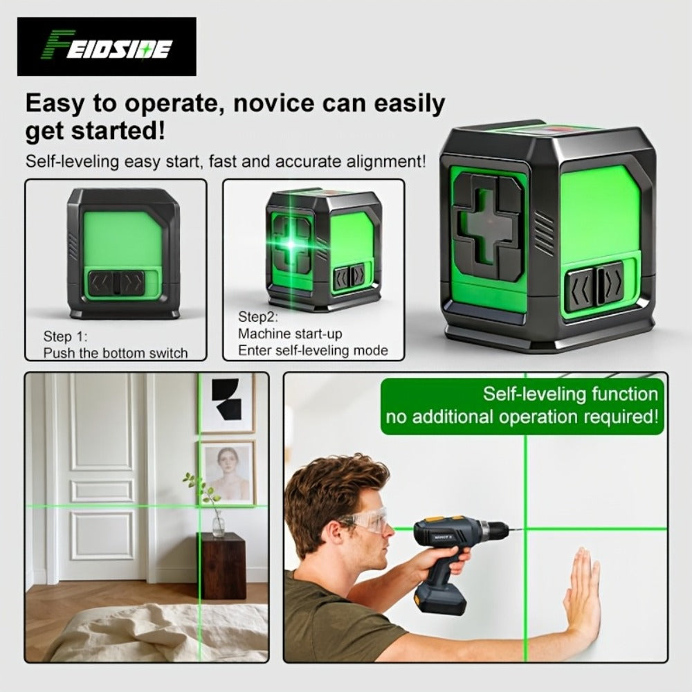 Green Laser Level Self Leveling Cross Line Horizontal Vertical Green Beam Laser with 39 Inch Adjustable Tripod Rotating Head for Home Decoration Construction Tiling Alignment - product image 7