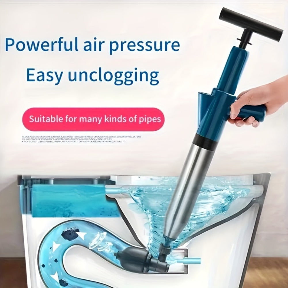 Air Pressure Drain Unclogger – One-Shot Toilet Dredging Tool for Kitchen & Bathroom, Sewer Pipe Blockage Remover, Floor Drain Cleaner, Portable Manual Plunger for Clogged Drains (1 - product image 4
