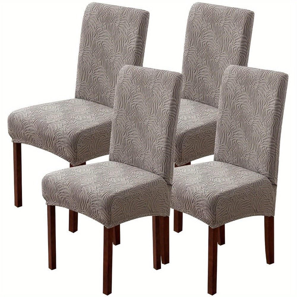Dining Chair Covers Stretch Jacquard Slipcovers Removable Washable Chair Protector for Kitchen Hotel Restaurant Set of 4 or 6 - product image 15