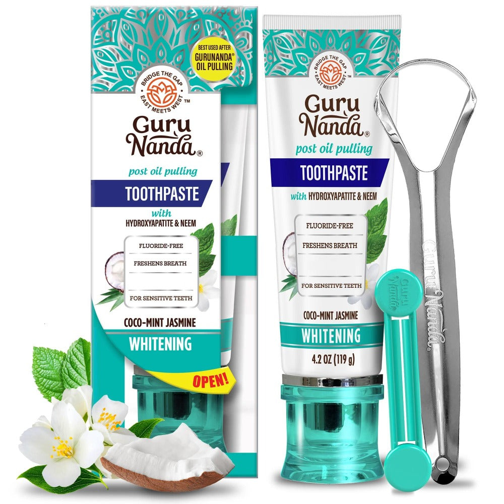 Hydroxyapatite Whitening Toothpaste Fluoride Free – Natural Teeth Whitening for Sensitive Teeth Stain Removal Fresh Breath Enamel Remineralization Support Daily Oral Care Non-Abras - product image