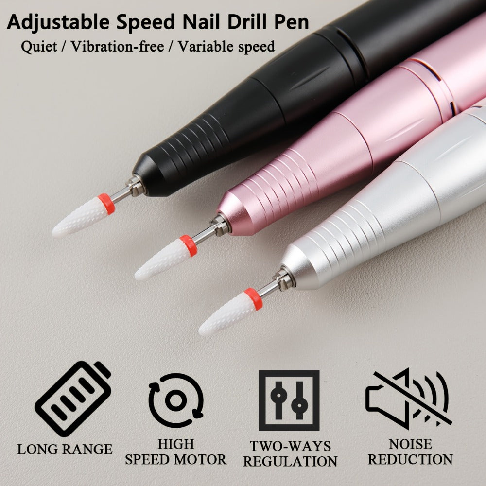 35000RPM Electric Nail Drill Rechargeable – Portable USB-Powered Low Noise Nail Efile for Manicure & Pedicure | Professional Cordless Nail Drill for Acrylic & Gel Nails, Gift for W - product image 11