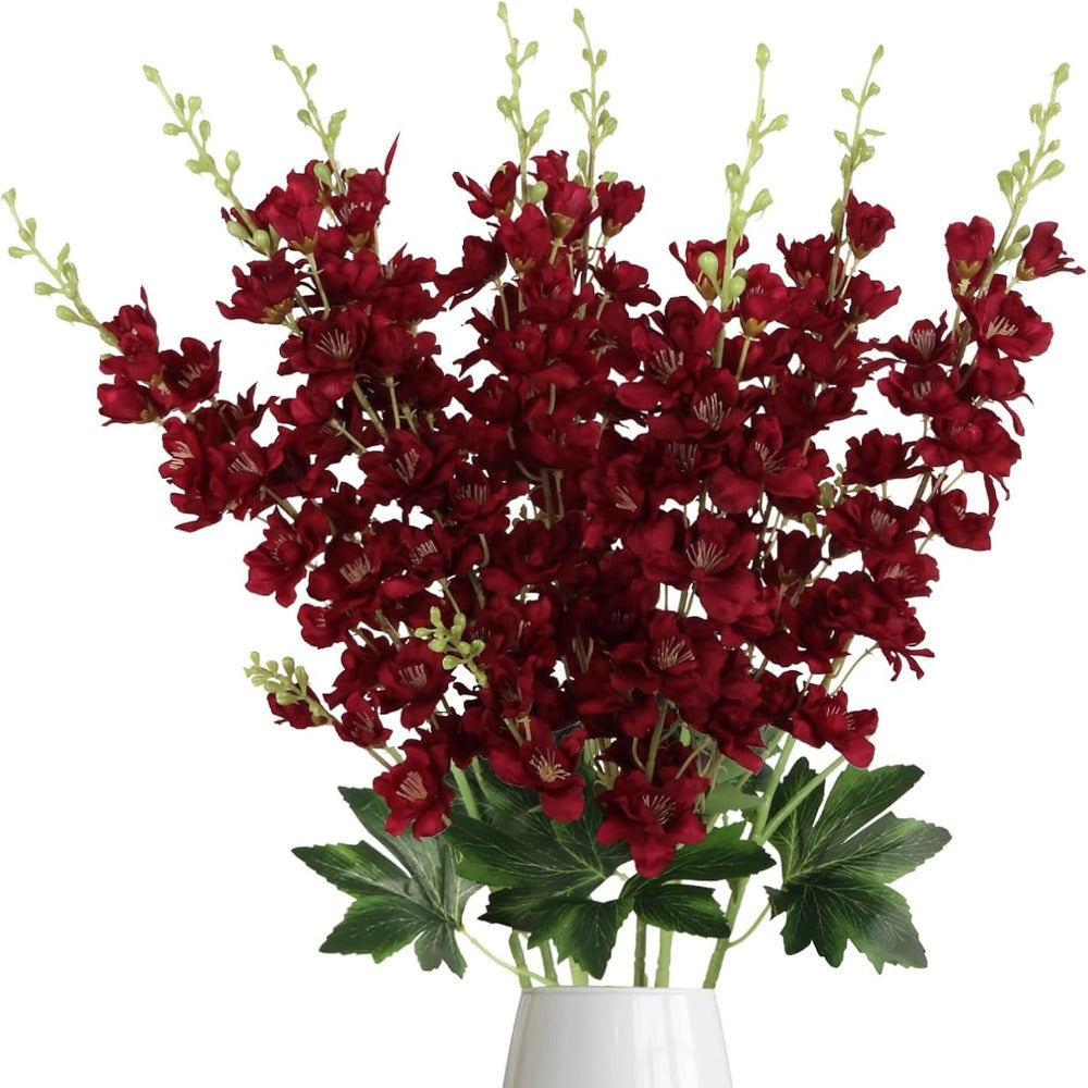 Artificial Delphinium Flowers 8pcs 33.5 Inch Faux Larkspur Stems for Wedding Centerpieces, Tall Silk Flower Bouquet for Home Vase Table Garden Decor - product image 7