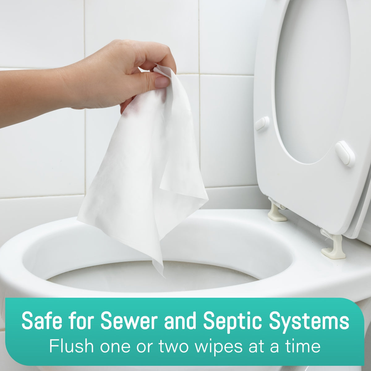 Lotfancy Extra Large Flushable Wet Wipes, Thickened Butt Wipes, 6 Packs X 48 Ct, 144/288 Wipes, Septic and Sewer Safe, Quick-Dispersing, No Alcohol - product image 7