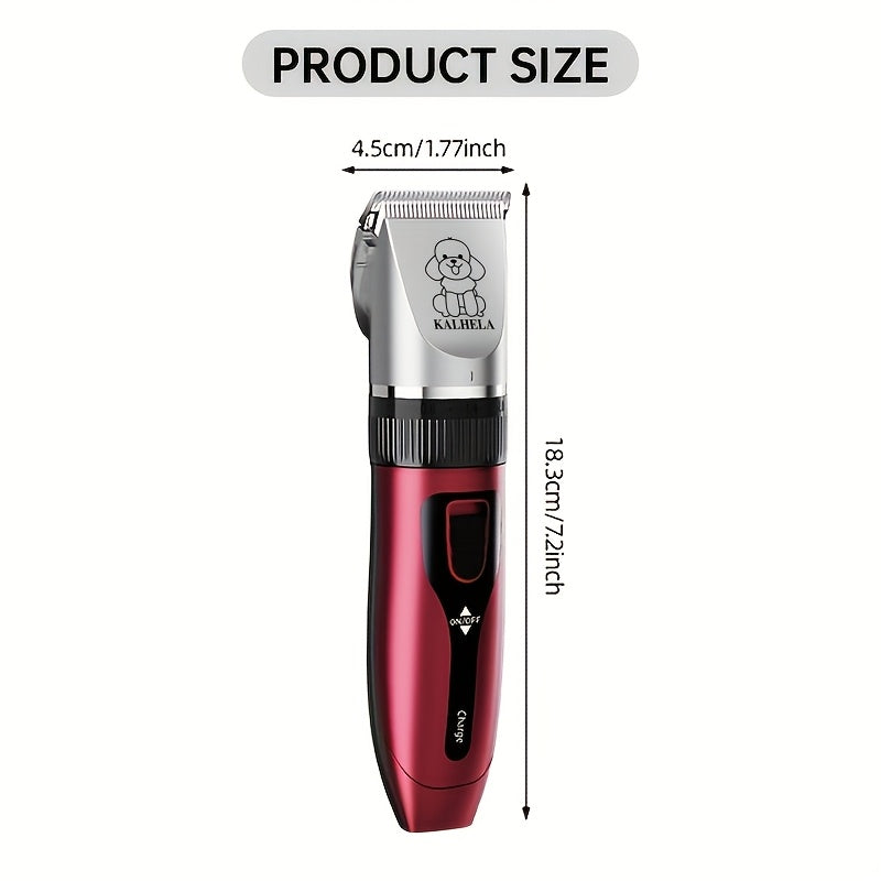Pet Grooming Clippers Rechargeable with LED Display | Cordless Electric Dog Cat Hair Clipper, Detachable Blades 4 Guide Combs Low Noise, Professional Wireless - product image 2
