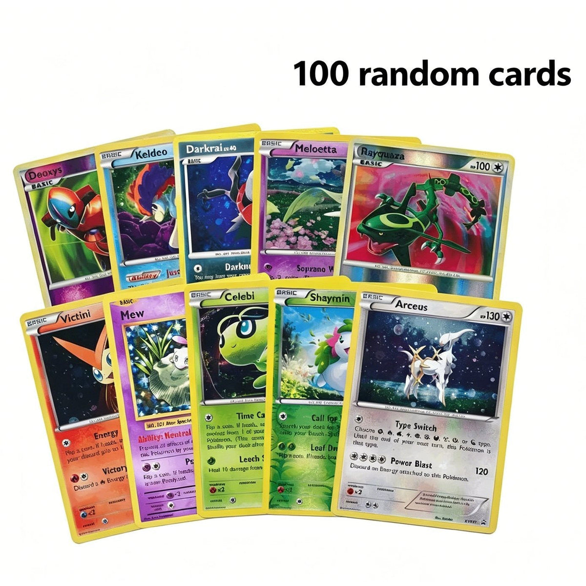 Card Bundle 100 or 200 PCS | Confirmed Ultra Rare Pull + 10X Holo & Reverse Holo Cards | Authentic TCG Lot Gift Set for Kids Fans & Collectors