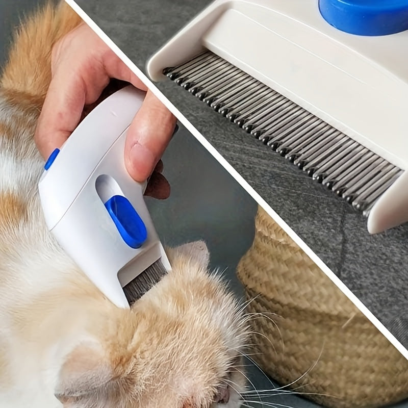 Gentle Hair Removal with Sturdy Stainless Steel Teeth, Comfortable Non-Slip Handle, Reduces Shedding for All Coat Types – Pet Brush 2-in-1 Deshedding - product image 3