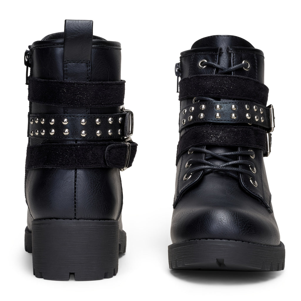 Womens' Combat Lace up Ankle Boots Motorcycle Booties, Women Shoes - product image 7