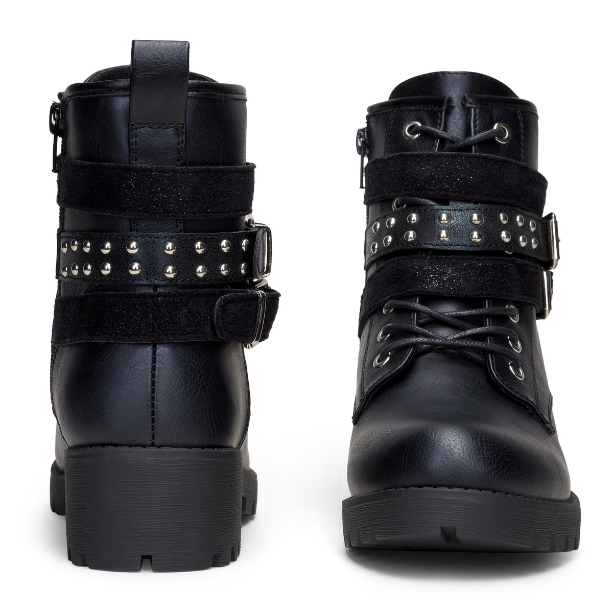 Womens' Combat Lace up Ankle Boots Motorcycle Booties, Women Shoes - product image 7