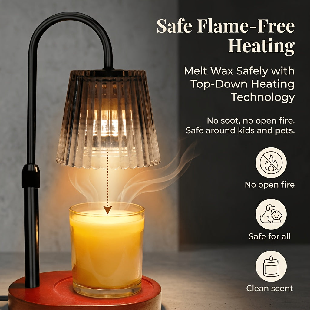 1 Pack Candle Warmer Lamp With Timer Dimmable, Birthday Gifts For Women Mom, House Warming Gifts New Home Decor, Wax Melt Warmer For Jar Candles No Bulb Included