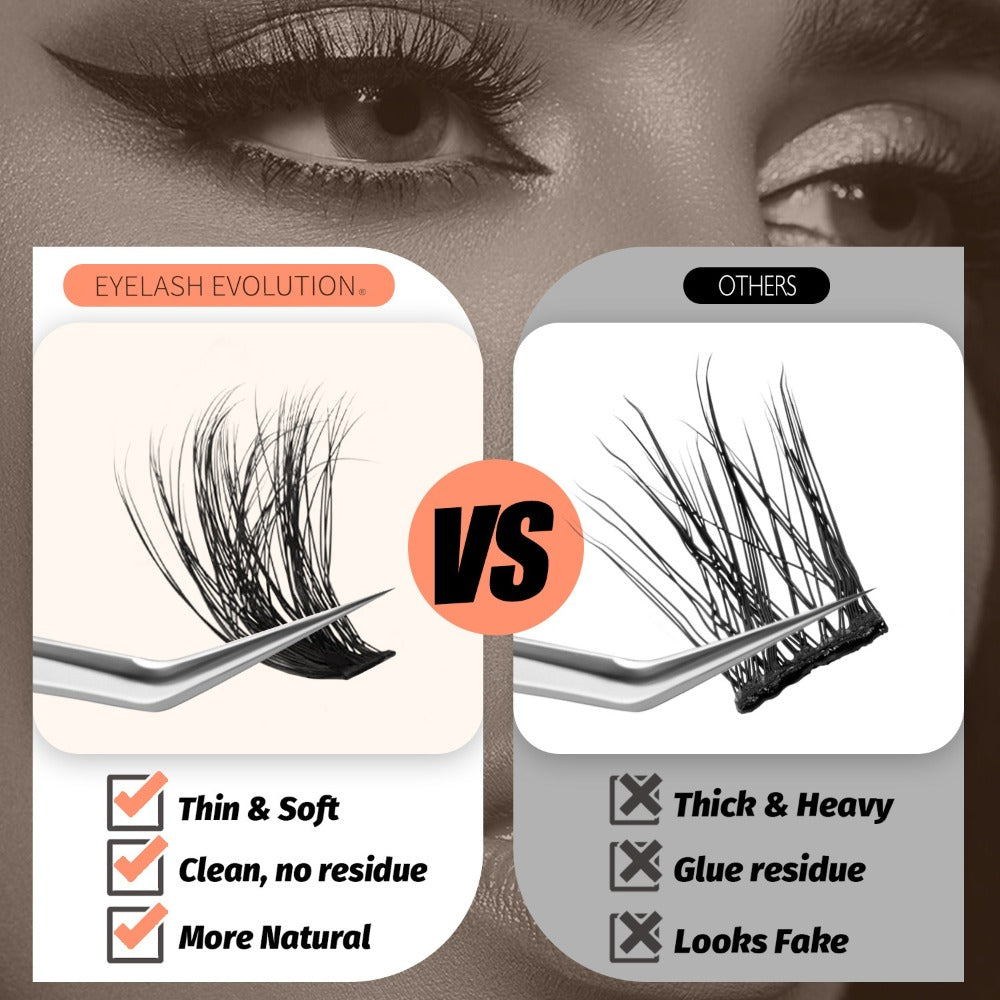 272Pcs D Curl Lash Clusters — 100D Thick Individual Eyelash Extensions 8-16mm, Soft Reusable DIY Cluster Lashes with Plant-Based Squalane, Voluminous Full-Body Lash Extension Kit f - product image 10