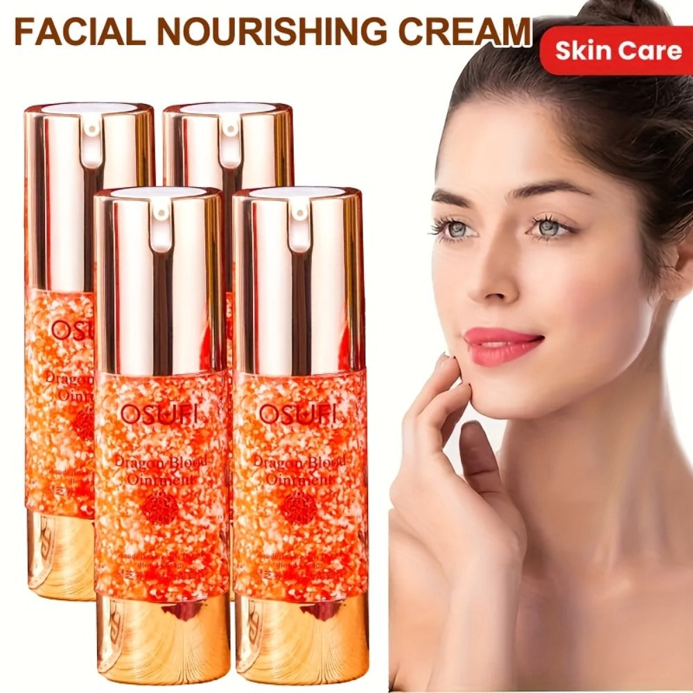 Dragon Blood Placenta Face Cream 24-Hour Deep Hydrating & Firming Moisturizer — Vitamin C & Glycerin, Alcohol-Free, Evens Skin Tone & Brightens Complexion, 2pcs or 4pcs Pack - product image