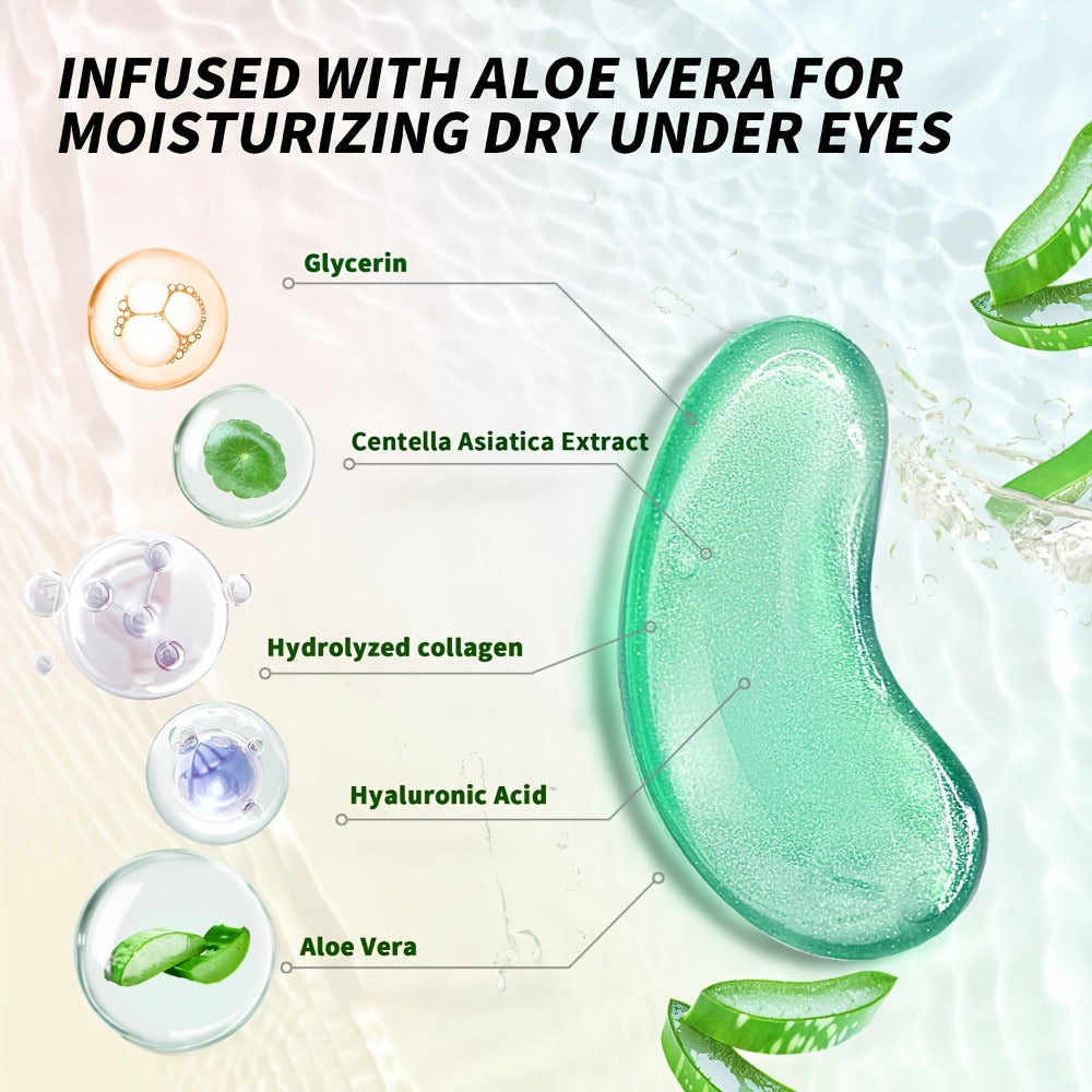 Under Eye Patches Collagen 25 Pairs 3-Formula Choice — Caffeine for Dark Circles & Puffiness | Hyaluronic Acid for Deep Hydration | Aloe Vera for Soothing & Cooling | All Skin Type - product image 10