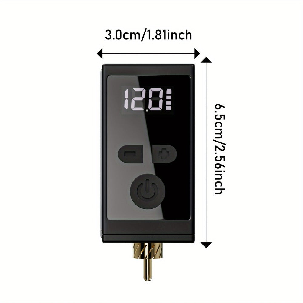 Wireless Tattoo Battery Power Supply 1450mAh Neebol WX-1 Plus — RCA LED Display, 12V Boost Mode, 6-Hour Runtime, USB-C Charging, for Rotary Machines & PMU Pens - product image 4