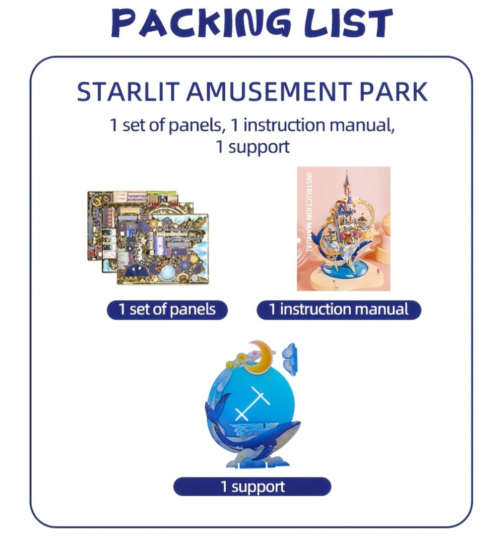 3D Metal Model Kit MU Star Playground | Handcrafted Garden Scene DIY Puzzle for Teens & Adults Ages 14+, Unique Birthday Christmas Valentine's Day Gift for - product image 14