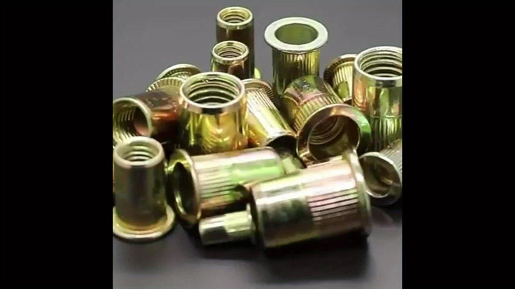 860pcs Rivet Nut Kit SAE UNC Assortment – Zinc Plated Carbon Steel Flat Head Insert Threaded Nuts 7 Sizes with Case for Auto Furniture & Industrial Projects - product image 11