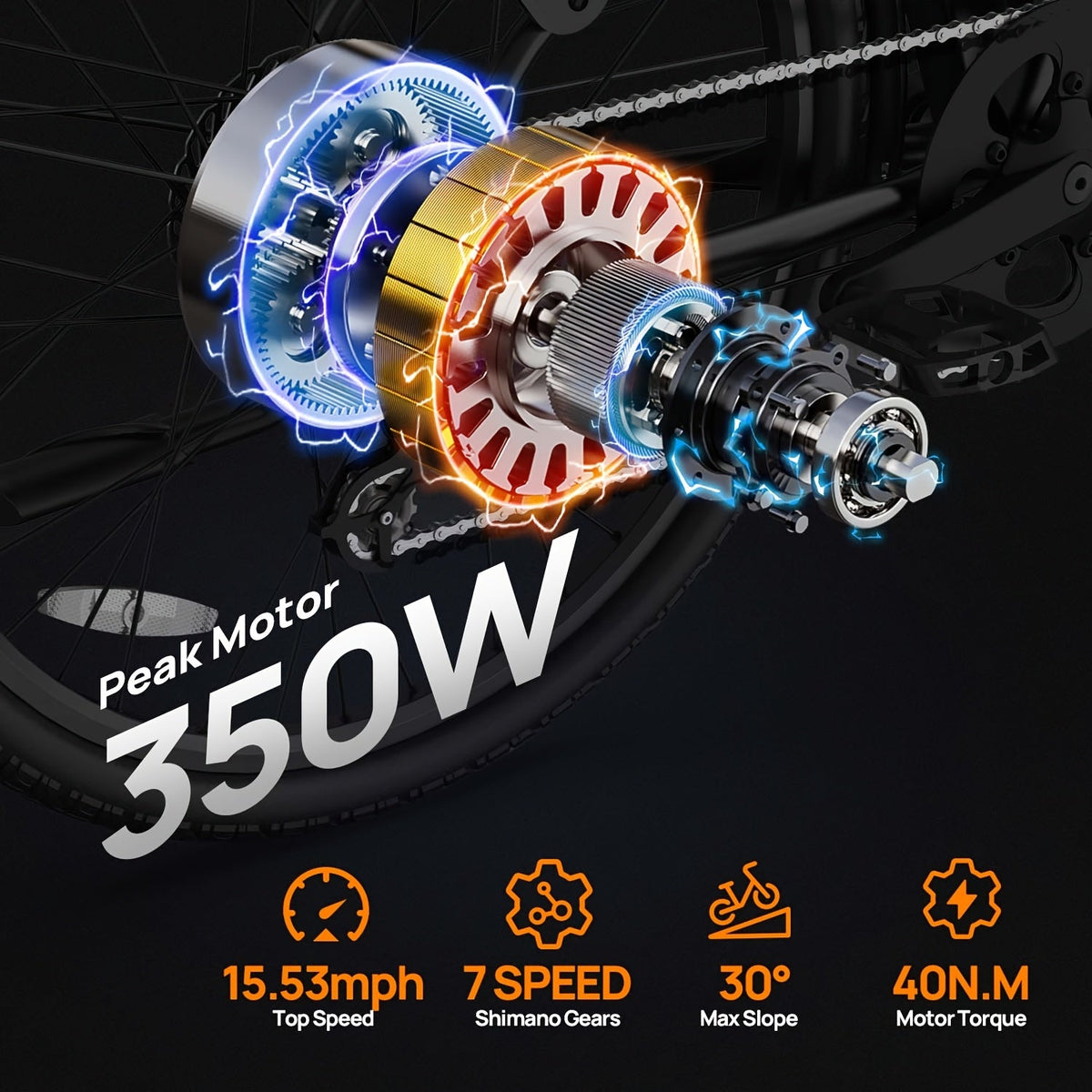 350W Motor, 48V 10.4Ah Battery, 60-Mile Range, Dual Shock Absorbers & LCD Display – Electric Mountain Bike 26" - product image 3