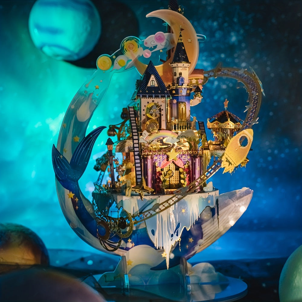3D Metal Model Kit MU Star Playground | Handcrafted Garden Scene DIY Puzzle for Teens & Adults Ages 14+, Unique Birthday Christmas Valentine's Day Gift for - product image 3