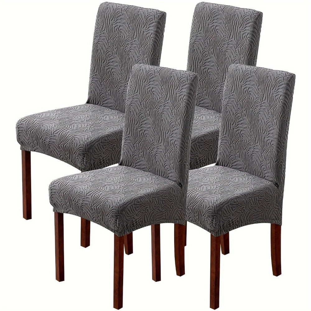 Dining Chair Covers Stretch Jacquard Slipcovers Removable Washable Chair Protector for Kitchen Hotel Restaurant Set of 4 or 6 - product image 26
