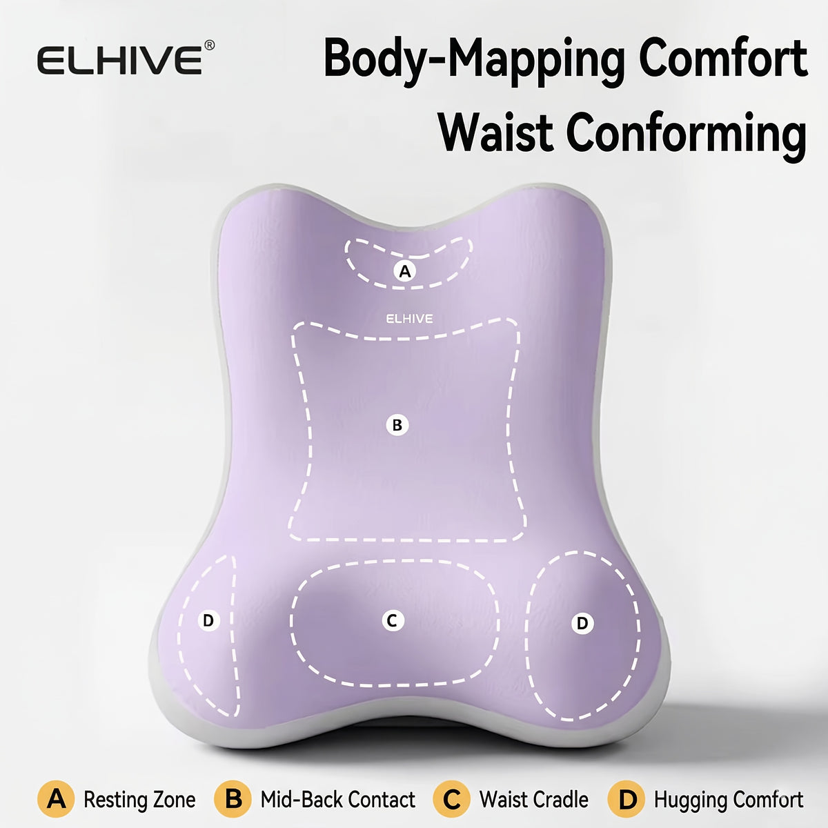 Adjustable Bed Wedge Reading Pillow - Large Memory Foam Backrest for Sitting Up in Bed - Soft C-Shaped Lounging Cushion for Headboard - Multi-Use for Phone - product image 8