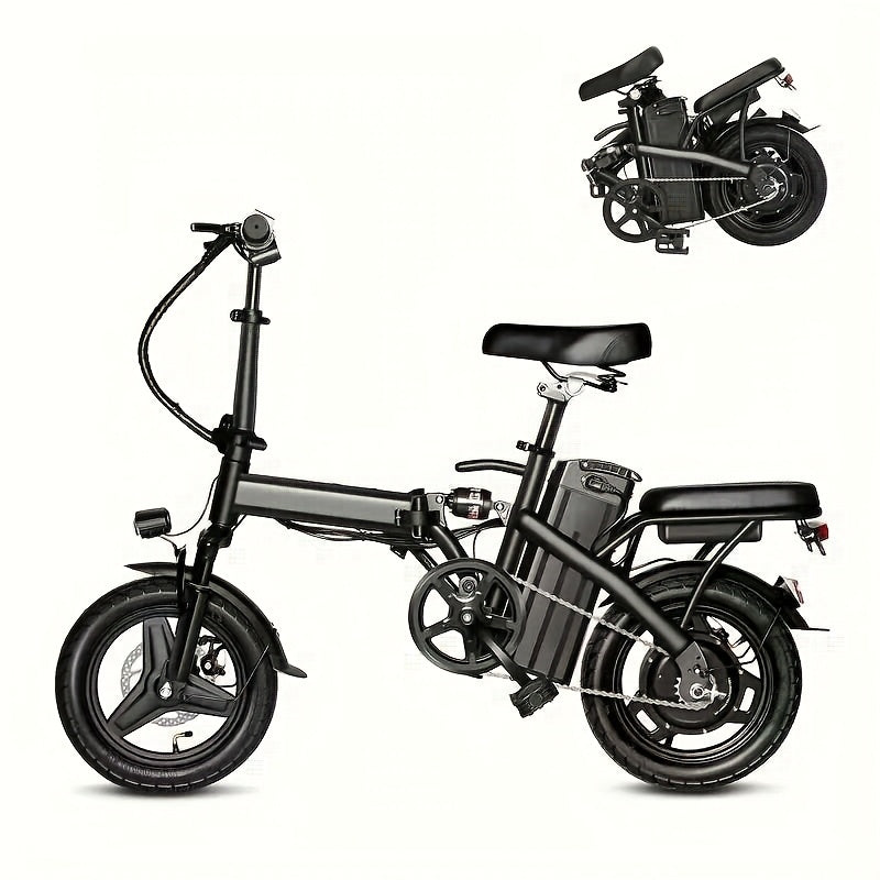14 Inch Foldable Electric Bicycle, 330 Pound Load-bearing Capacity, Max Speed Of 19MPH, 48V Lithium Battery, Range Of Approximately 18-28 Miles, Portable - product image 16