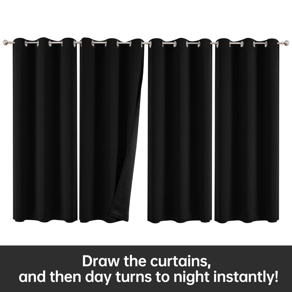 Blackout Curtains 4 Panels – 100% Light Blocking Thermal Insulated Soundproof Privacy Window Curtains for Bedroom Living Room - product image 9