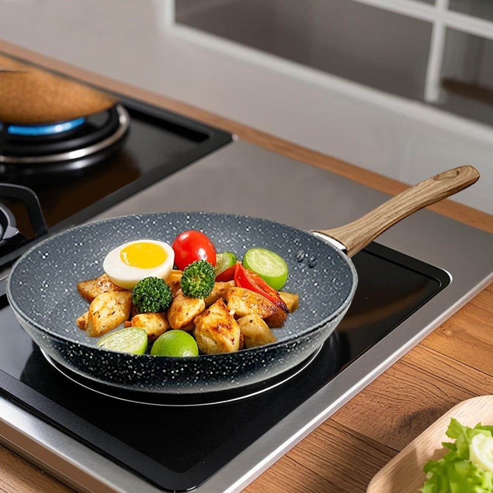Non-Stick Frying Pan Set 3-Piece 7 9.5 11 Inch – Dishwasher Safe Skillet Set with Insulated Handle | Induction Compatible Home Kitchen Pans in Beige Grey & Black | Durable Even-Hea - product image 16