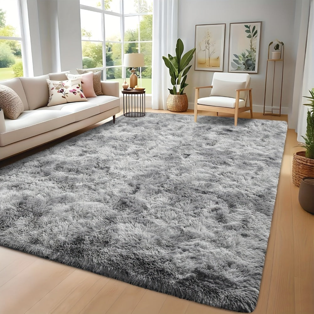 Tie-Dye Shaggy Fluffy Area Rug Non-Slip Machine Washable – Soft Plush Fuzzy Carpet for Bedroom, Living Room, Hallway & Dorm – 6 Colors, 4 Sizes: 2x6, 3x5, 6x9, 8x10 Ft - product image 7