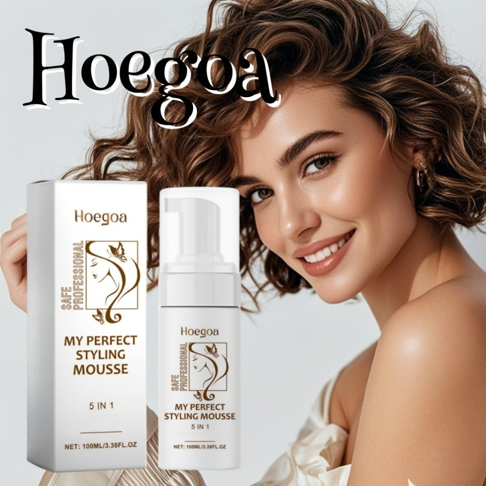 Hair Styling Mousse with Mint Extract & Hyaluronic Acid — Long-Lasting Flexible Hold, Moisturizing Mild Formula, Frizz Control, Volume & Shine for All Hair Types, Women, 100ml — Gi - product image 3
