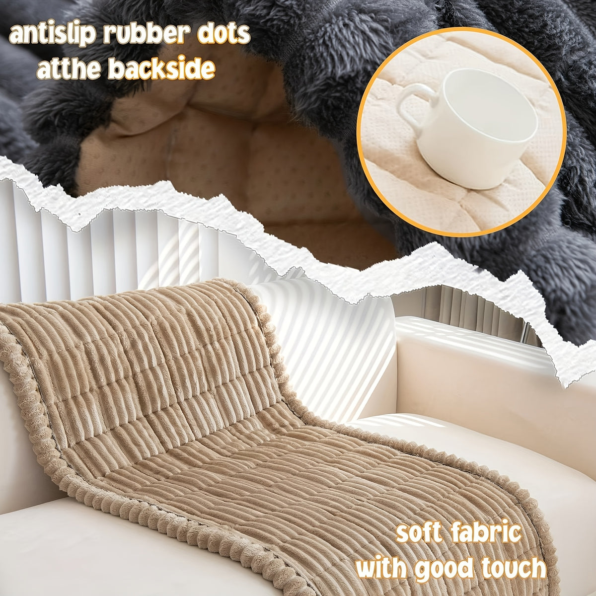 1pc Soft Quilted Thick Sofa Cushion, Bohemian Style Removable Machine Washable Sofa Protector, All Season Pet Friendly 1/2/3/4 Seater Split Sofa Cover - product image 30