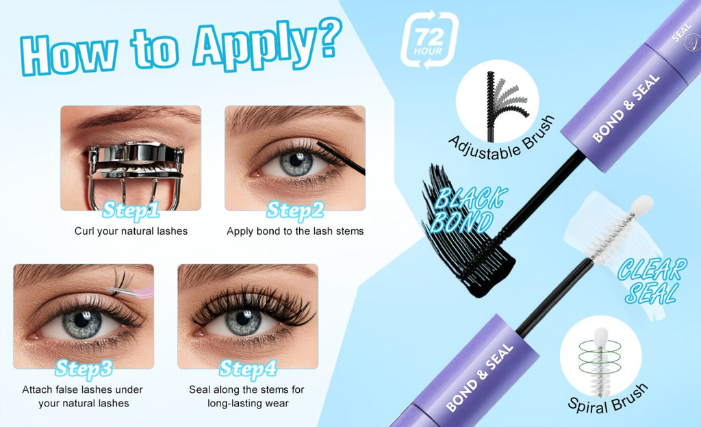 800Pcs Fluffy Wispy Lash Clusters Kit — 30D 40D Mixed Length 8-16mm DIY Eyelash Extensions with 2-in-1 Bond & Seal Glue and Tweezers, Natural Long-Lasting Cluster Lashes for Everyd - product image 16