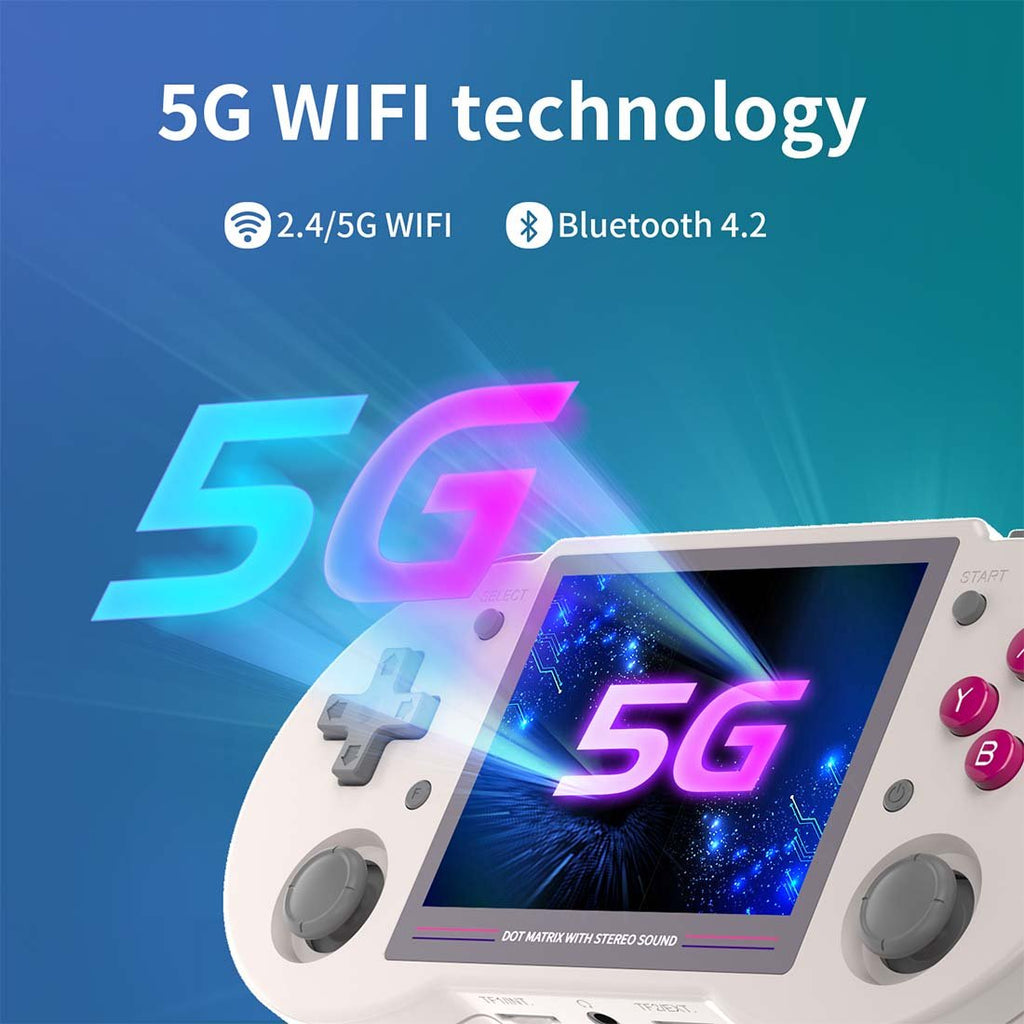 Anbernic RG353PS Handheld Game Console Linux RK3566 3.5-Inch 4:3 IPS HDMI Retro Emulator 3500mAh Plug and Play Wi-Fi Bluetooth for Everyday Use