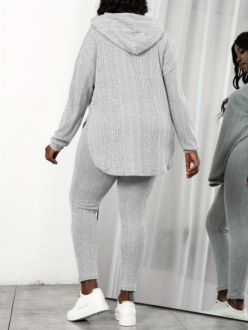 For plus Size - New Autumn Collection for Plus-Size Women's Casual Two-Piece Set, Stylish and Loose-Fitting