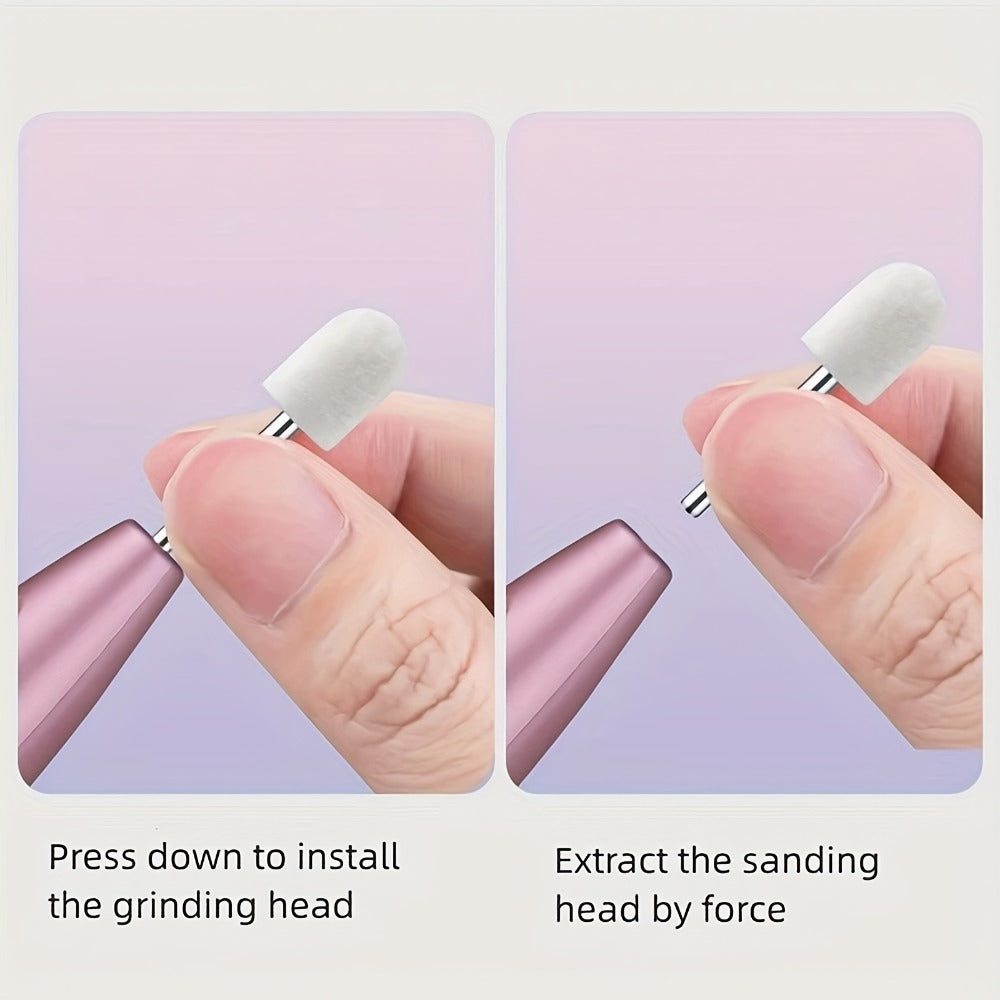 Electric Nail Drill Kit 11-Bit Variable Speed Portable Nail Grinder Machine for Gel Acrylic Natural Nails – Professional Manicure Buffing Filing Cuticle Removal Tool for Home Salon - product image 6