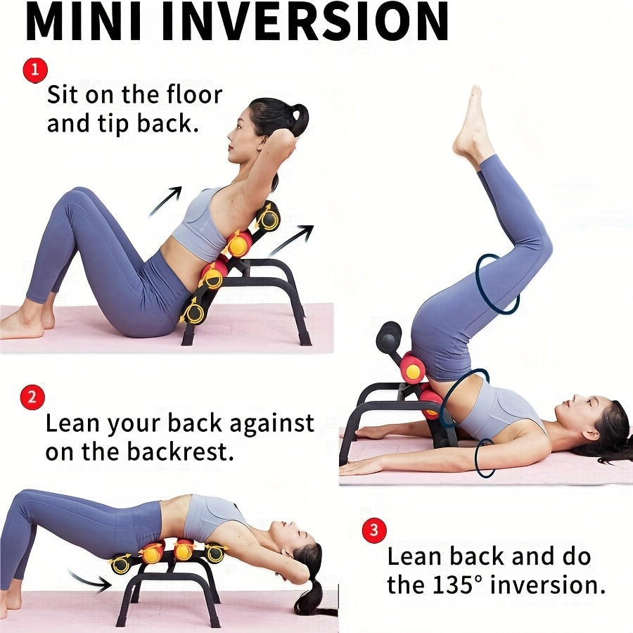 Mini Inversion Table Back Stretch Machine – Total Body Decompression & Spinal Traction Equipment for Back Pain Relief – Foldable Handstand Ab Trainer for Home - product image 2
