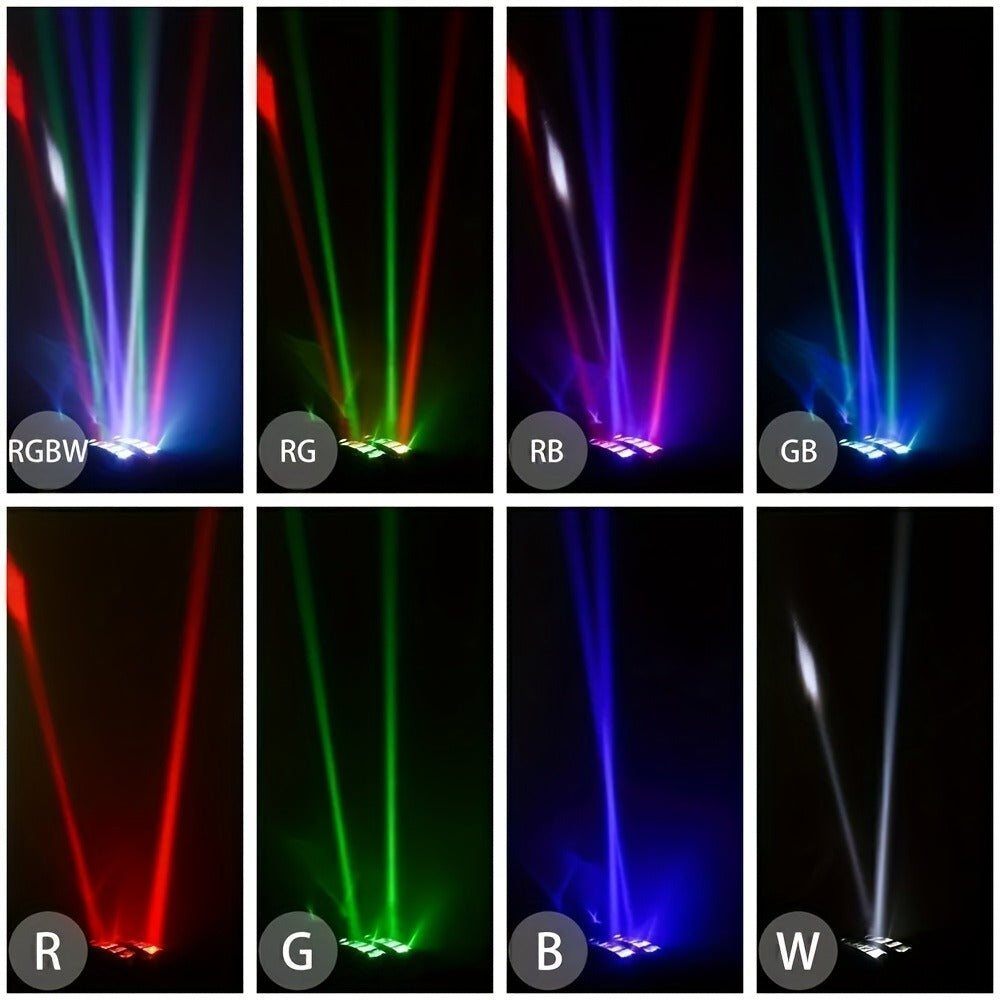 LED Spider Moving Head Stage Light 8x3W DJ Disco Party Light Sound Activated DMX-512 Control Beam Shaking Head Spider Lamp for Club Bar Wedding Carnival Festival Live Show - product image 12