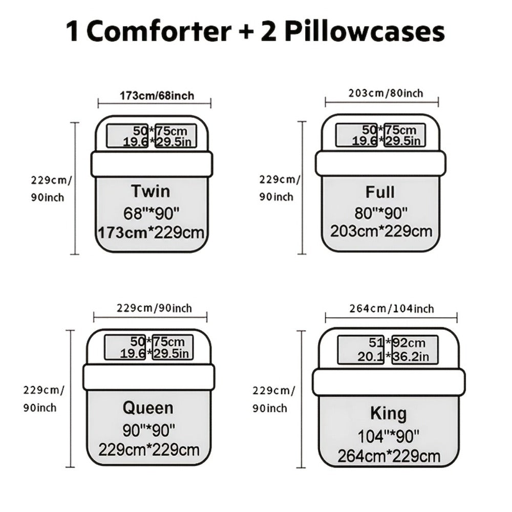 Kids Comforter Set 3 Piece Soft Breathable Quilt with 2 Pillowcases - Digital Print Bedding Set for Bedroom Dorm, Twin Full Queen King, Boys Girls Bed Set - product image 4