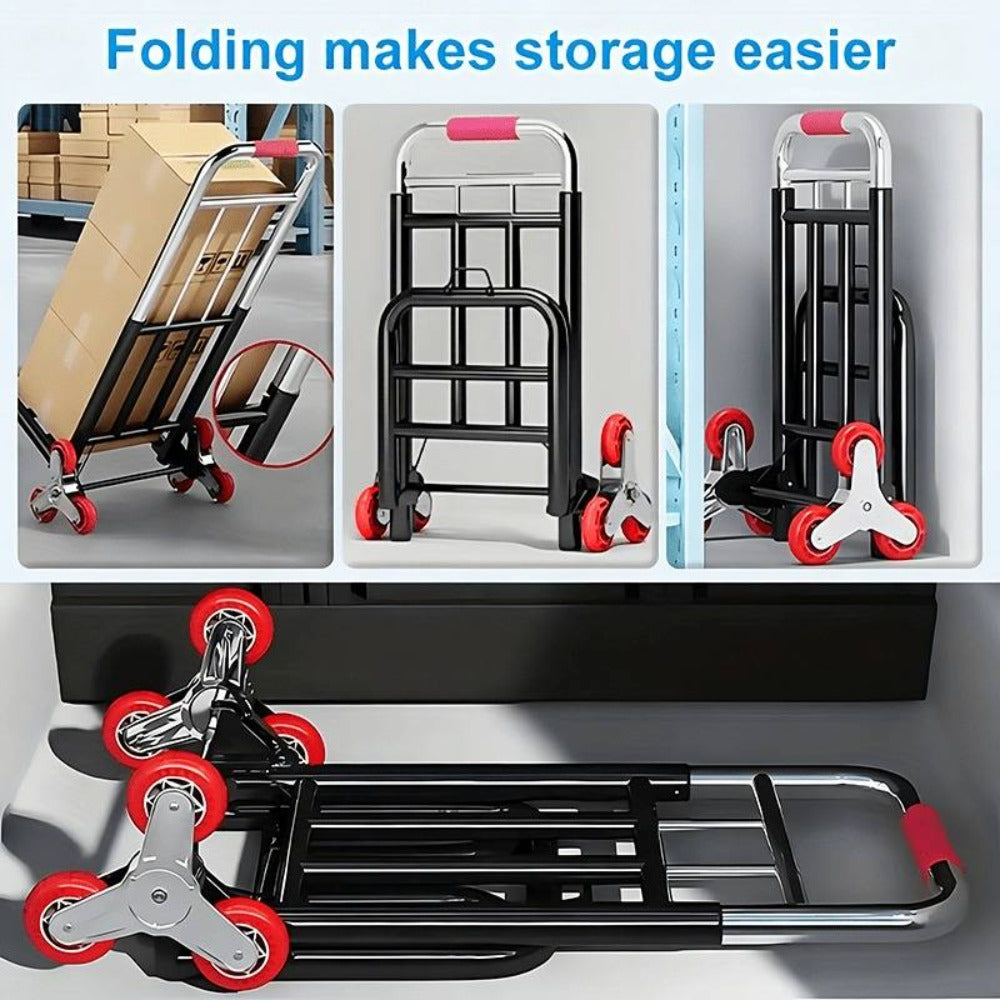 Folding Hand Truck Stair Climbing Wheels Heavy Duty 220 450 680 LBS Capacity Compact Collapsible Handcart Dolly for Home Warehouse Grocery Moving Office Material Handling - product image 13
