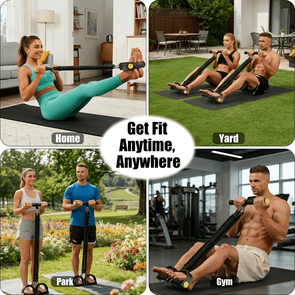 Resistance Band Set 6-in-1 Multifunctional Pedal Puller with Adjustable Tensioner for Body Stretching, Strength Training, Gym Workout & Fitness Exercise - product image 18