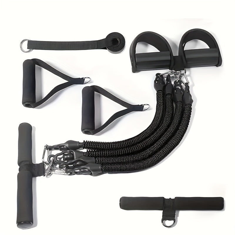 Resistance Band Set 6-in-1 Multifunctional Pedal Puller with Adjustable Tensioner for Body Stretching, Strength Training, Gym Workout & Fitness Exercise - product image 12