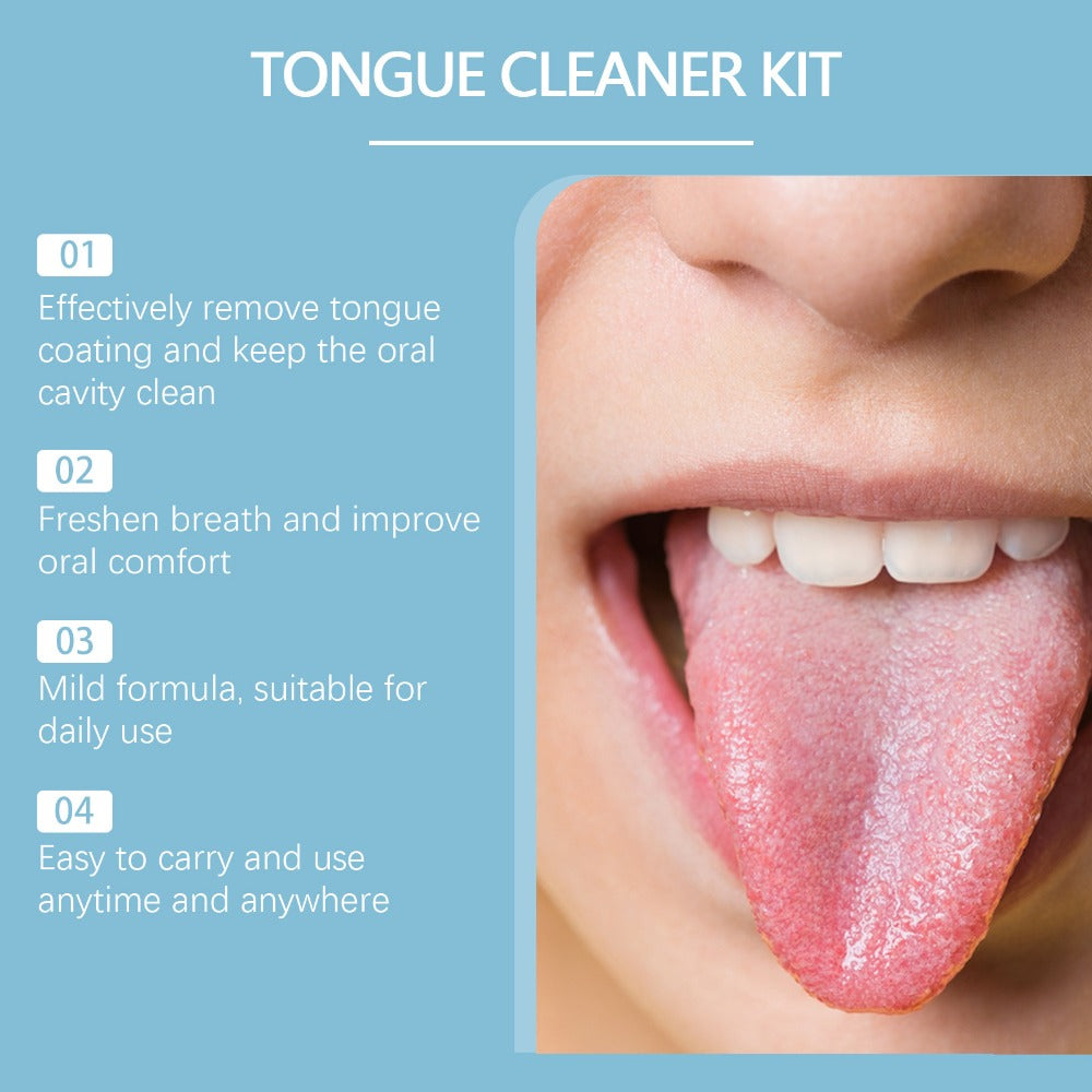 Tongue Cleaner Kit with Probiotic Cleansing Gel & Tongue Brush – Bad Breath Eliminator Fresh Mouth Daily Oral Hygiene Care Gentle Non-Irritating for Sensitive Mouths Adults Gift Se - product image 4