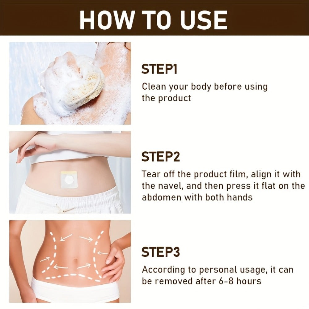 Belly Button Firming Patches 60 Pcs - Bee Venom Natural Botanical Navel Patches with Long-Lasting Adhesion, Body Toning & Wellness Patches for All Skin Types, Daily Body Care - product image 6