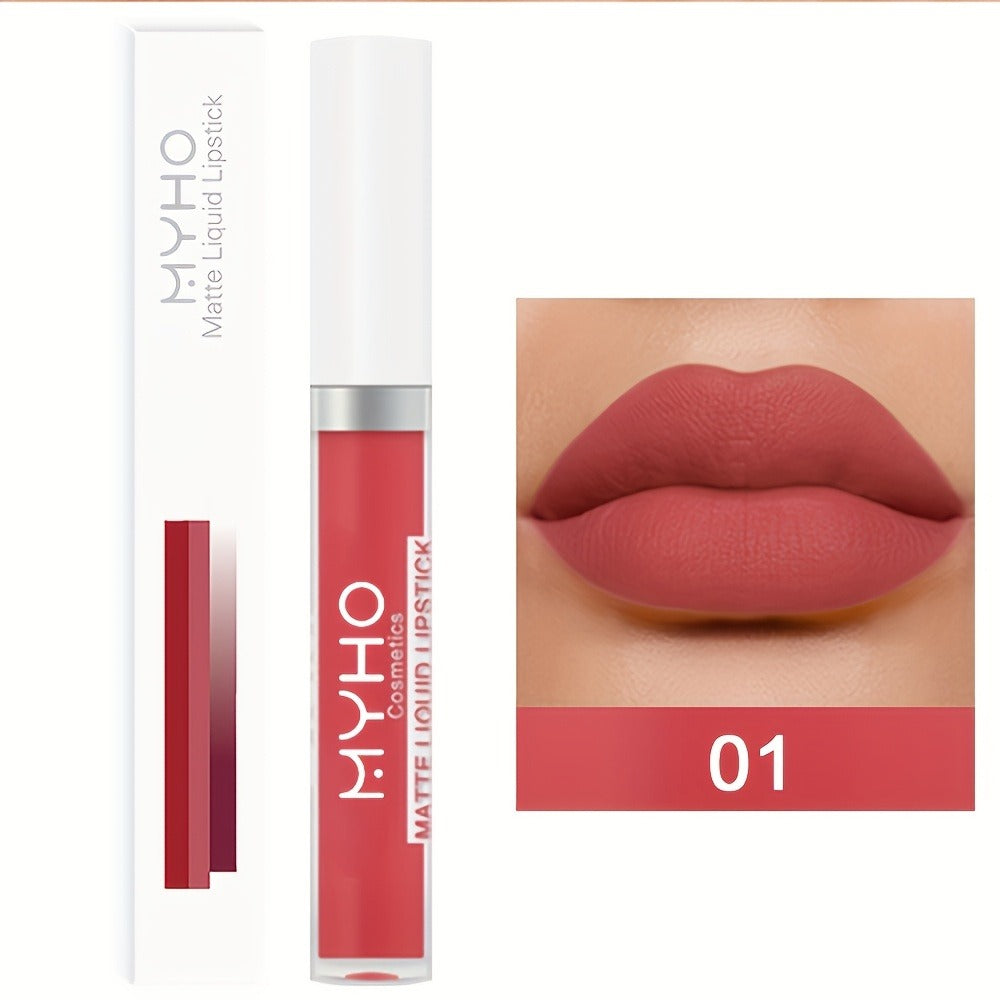 Velvet Matte Lip Gloss Set 9pcs — Waterproof High Pigment Non-Stick Lip Glaze, Long-Lasting Creamy Formula for All Skin Tones, 18 Shades, Perfect Makeup Gift for Women - product image 15