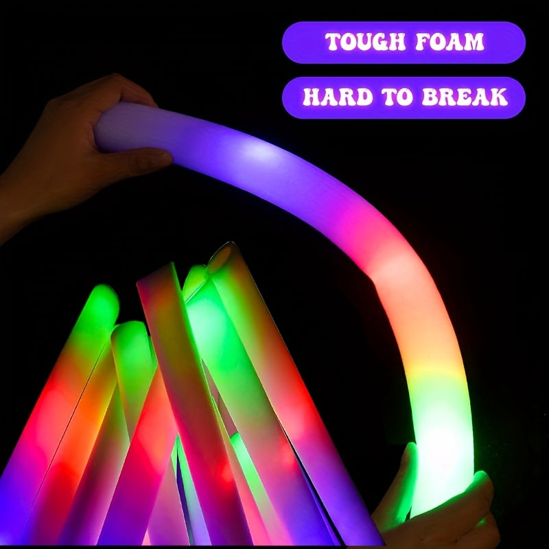 100 pcs Pack LED Foam Light Sticks - 3-Mode Color Changing Flashing Party Favors with Flashing Modes Suitable for Weddings, Birthdays, Concerts, Camping, for - product image 16