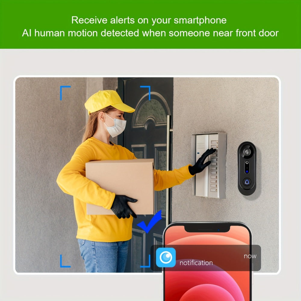 Video Doorbell Camera 1080P HD Wireless with Night Vision, Motion Detection, Two-Way Audio, Indoor Chime & Cloud Storage – 5200mAh Battery, 166° Wide Angle, 2.4GHz WiFi Smart Door  - product image 15