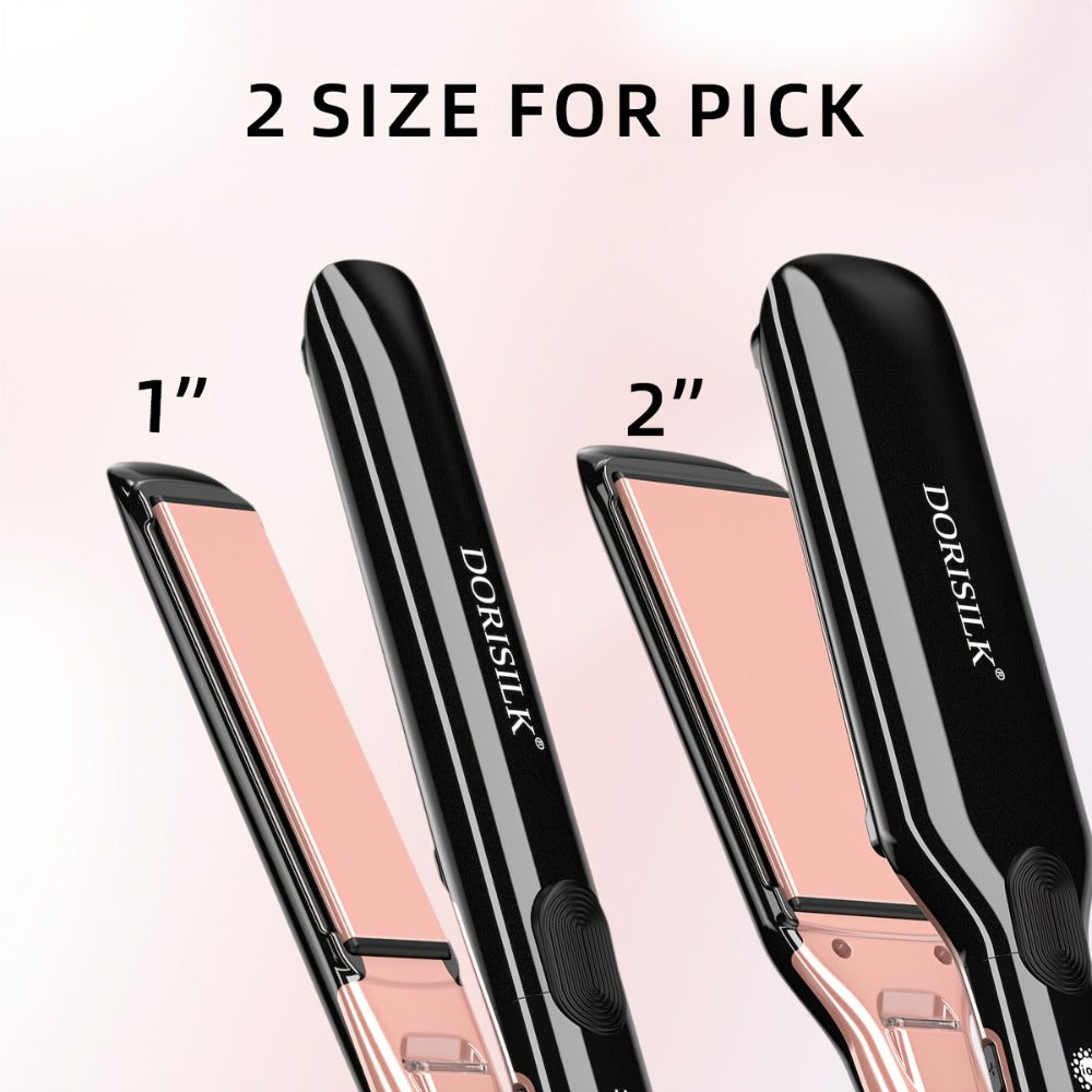 Plasma Ionic Hair Straightener Flat Iron 500°F with PTC Ceramic Oil Plates, LCD Display & 60-Min Auto Off — Frizz Control Professional Flat Iron for All Hair Types, 1" & 1.77" Plat - product image 9