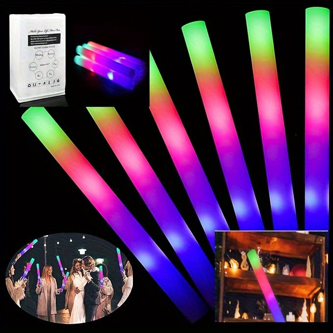 100 pcs Pack LED Foam Light Sticks - 3-Mode Color Changing Flashing Party Favors with Flashing Modes Suitable for Weddings, Birthdays, Concerts, Camping, for - product image 17