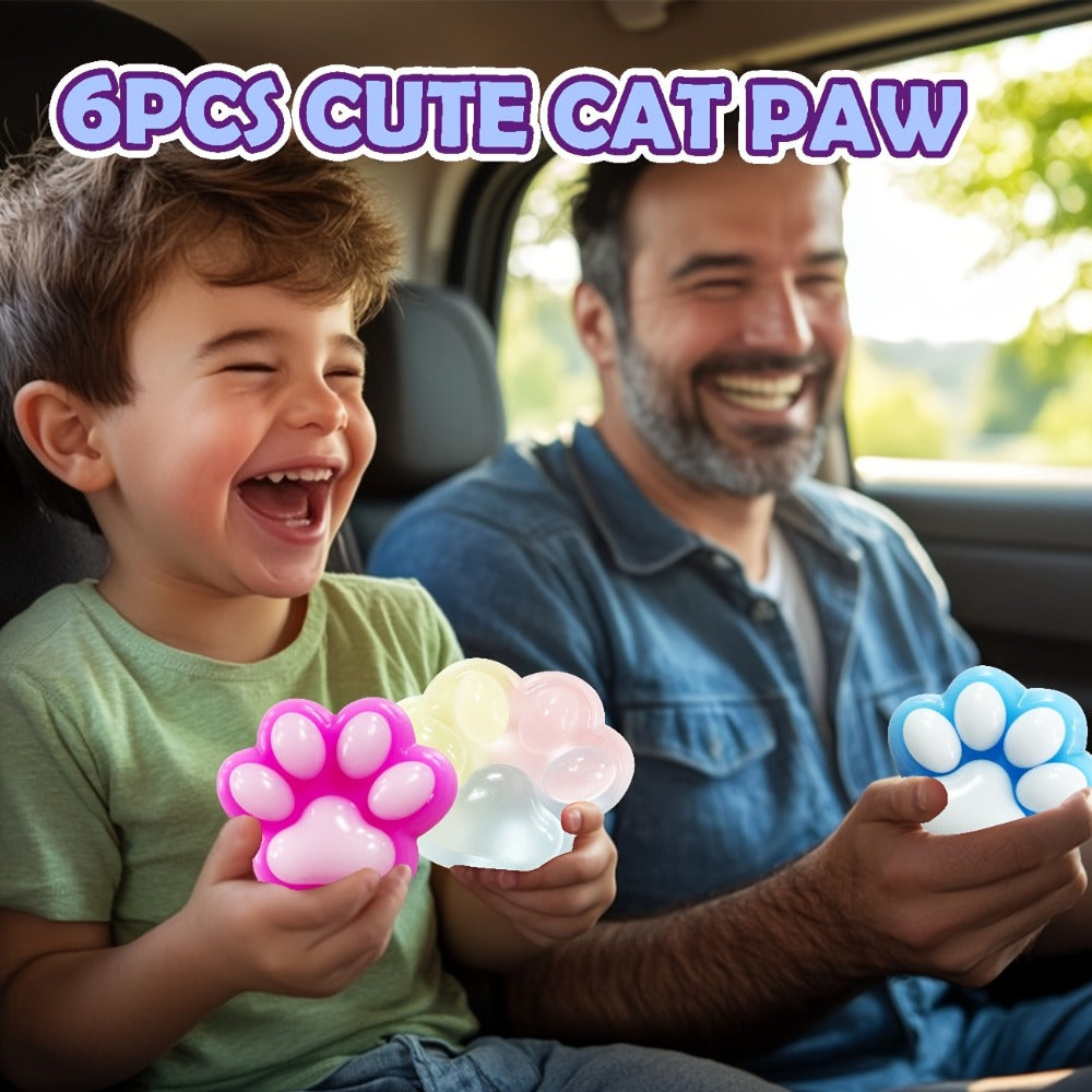 Colorful Taba Fufu Squeeze Paw Handmade Soft Sticky Sensory Toys for Kids & Adults, Party Favor Pack for Christmas Easter Halloween Valentine's Day | Cat Paw - product image 11
