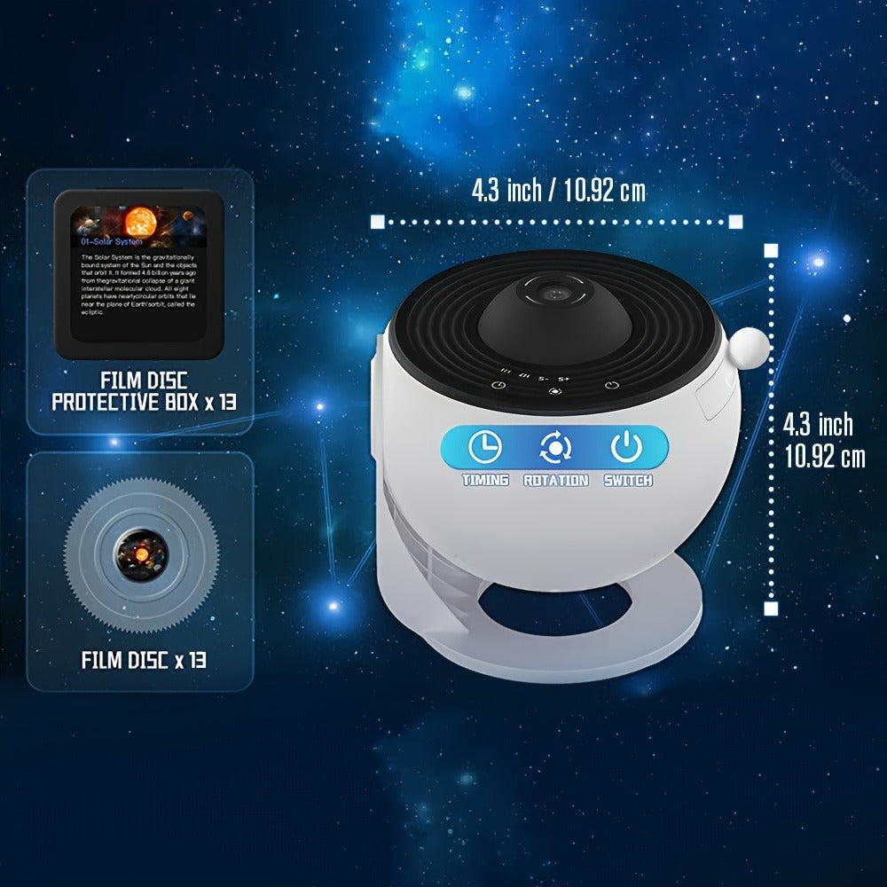 Star Projector Galaxy Aurora Night Light – 13-in-1 Planetarium Projector for Bedroom, Kids Room & Home Theater with Atmospheric LED Lighting - product image 5