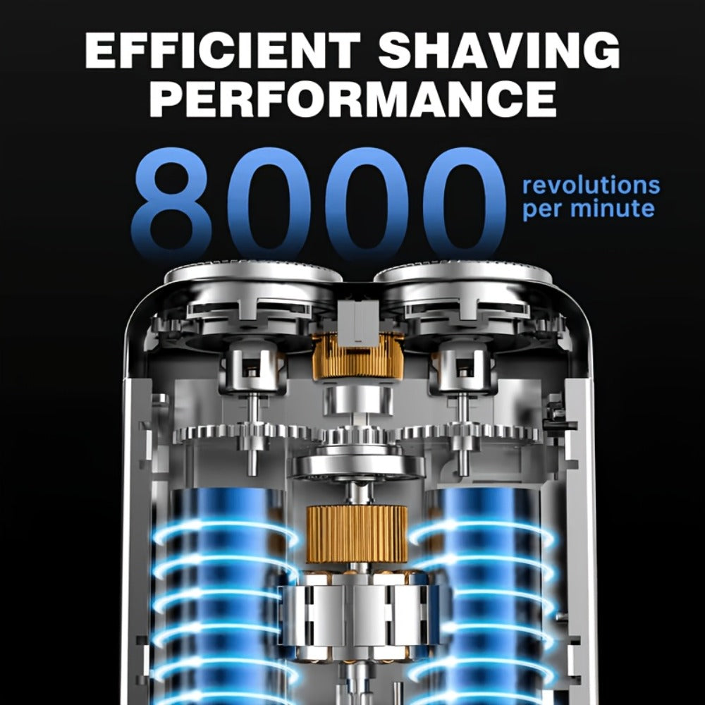 Electric Shaver for Men Magnetic Dual Blade Heads 2-Speed USB Rechargeable Mini Portable Razor Compact Travel Grooming Tool Multiple Colors Waterproof Version Available Orange Blac - product image 14