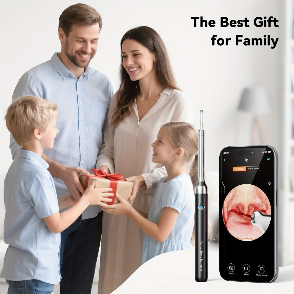 Intelligent Visual Tonsil Stone Removal Kit – 1080P HD Camera, 6 LED Lights, Wi-Fi & App Connection, Multi-Accessory Oral Inspection Tool for All Ages - product image 7